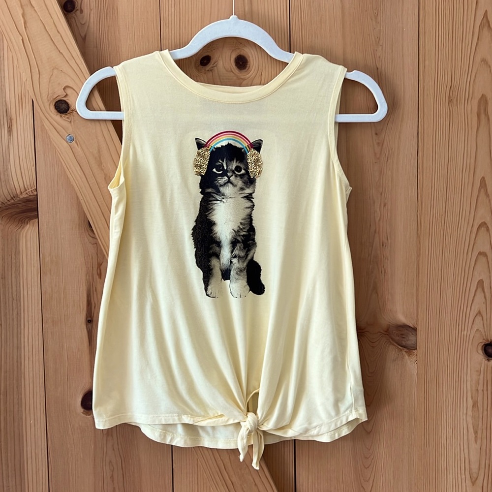 Old navy girls yellow tank size L(10-12)